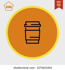 Coffee mug icon vector
