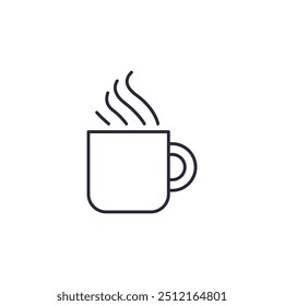 coffee mug icon vector illustration. coffee mug symbol isolated on white background