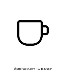 coffee mug icon vector sign symbol isolated