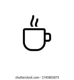 coffee mug icon vector sign symbol isolated