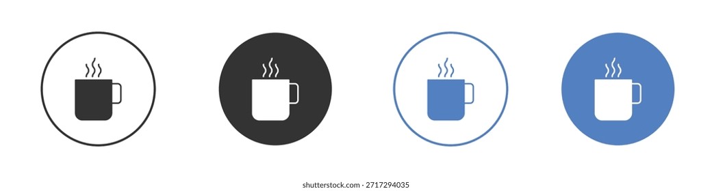 Ícone de caneca de café para web design. pixel ícones planos perfeitos