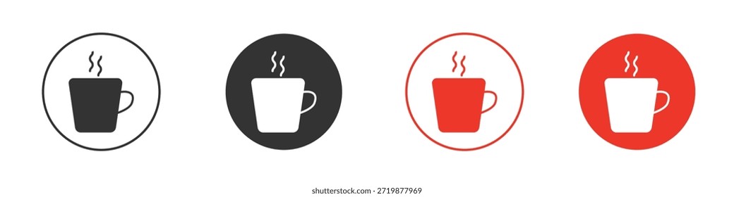 Kaffeebecher-Symbol. Webvektordesign