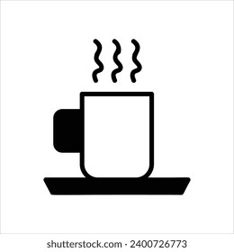 Coffee Mug icon with white background vector