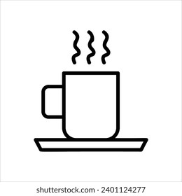 Coffee Mug icon with white background vector
