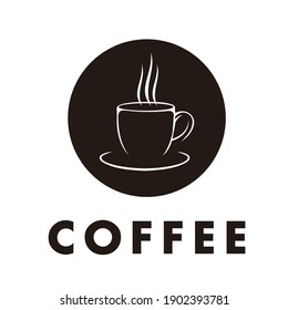 coffee mug illustration vector design. coffee breakfast