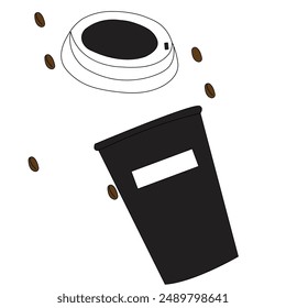 Un Arte vectorial de Imagen de taza de café