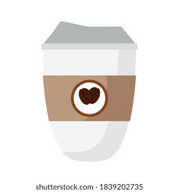 tazón de café diseño aislado de bebida cafeína desayuno y bebida tema Vector ilustración