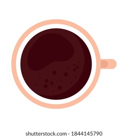 coffee mug isolated design of drink caffeine breakfast and beverage theme Vector illustration