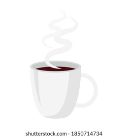 coffee mug isolated design of drink caffeine breakfast and beverage theme Vector illustration