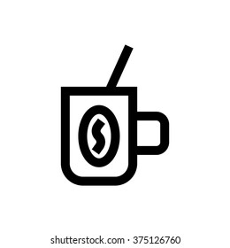 Coffee mug line icon. Pixel perfect fully editable vector icon suitable for websites, info graphics and print media.
