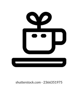 coffee mug line icon. vector icon for your website, mobile, presentation, and logo design.