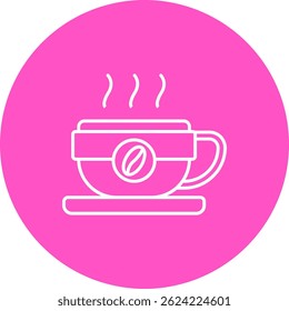 Coffee mug Line vector Icon Design