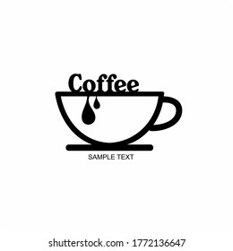 Coffee mug logo , Hot drinks coffee Logotype 