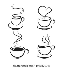 Coffee Mug Logo, Icon And Illustration