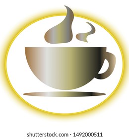 coffee mug for logo on a white background