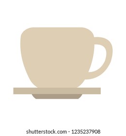 Coffee mug on dish