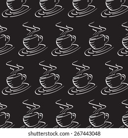 Coffee Mug Pattern. Background