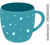coffee mug with random with dot, coffee cup, ceramic coffee mug, hot drink mug, kitchen element
