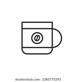 Coffee mug. Simple vector icon.