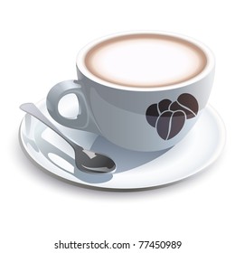Coffee mug with spoon