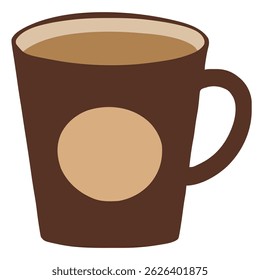 Coffee Mug with Steam Vector Illustration