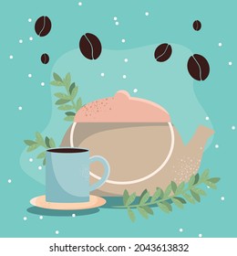 coffee mug and teapot icons