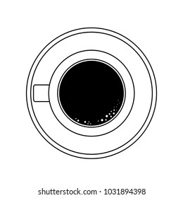 Coffee mug topview
