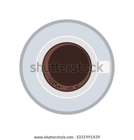 Coffee mug topview