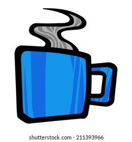 Coffee mug vector icon