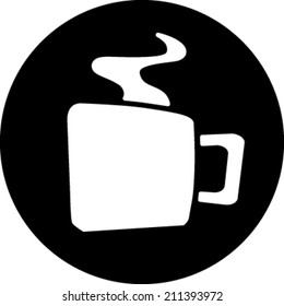 Coffee mug vector icon