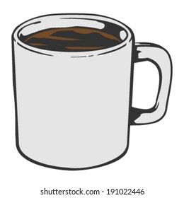 Coffee mug vector illustration