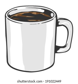 Coffee mug vector illustration