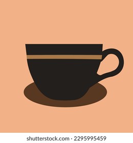 Coffee mug ilustración vector espresso latte americano 