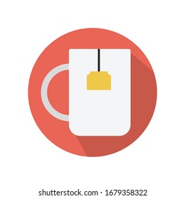 Icono de ilustración del vector del café aislado en fondo blanco