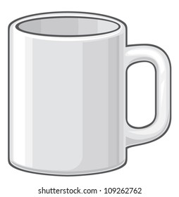 coffee mug (white cup)