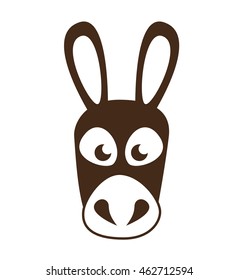 coffee mule animal icon vector illustration design