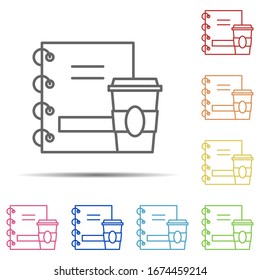 coffee multi color icon. Element of workplace icon on white background