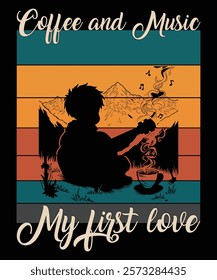 Coffee and music are my first love" expresses a deep and enduring passion for both. It suggests that these two things bring the speaker immense joy and satisfaction, and they are essential parts.