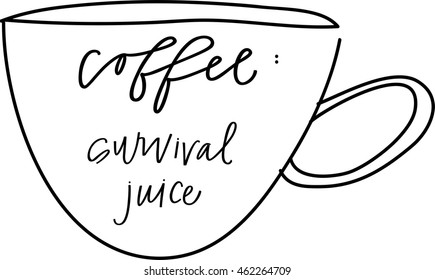 Coffee is my survival juice