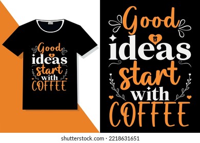 coffee is my therapy hand lettering or coffee typography t shirt