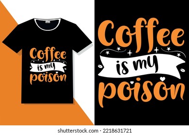 coffee is my therapy hand lettering or coffee typography t shirt