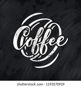 coffee names typography for restaurant menu. Calligraphy style. Shop promotion. Graphic design lifestyle lettering logotype. Vector