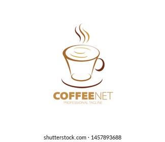 Coffee Net Logo Design Template