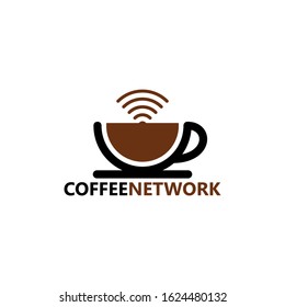 Coffee Network Logo Template Design