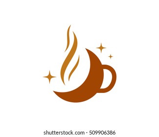 Coffee Night Logo Design Template