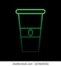 Kaffee-Nolan-Ikone. Einfache dünne Linie, Vektorillustration von Fast-Food-Icons für i und ux, Website oder mobile Anwendungen