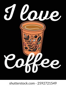 Coffee is not a beverage its a lifestyle t shirt design. Coffee lover t-shirt design. T-shirt design for coffee lover
