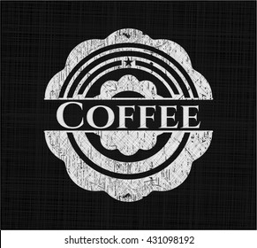 Coffee on blackboard