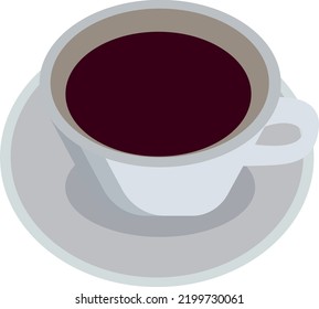 Coffee on white backgound vector