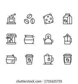 Coffee outline icon. Drink icon sets variations. Ready to use for website, mobile app, presentation and any other projects